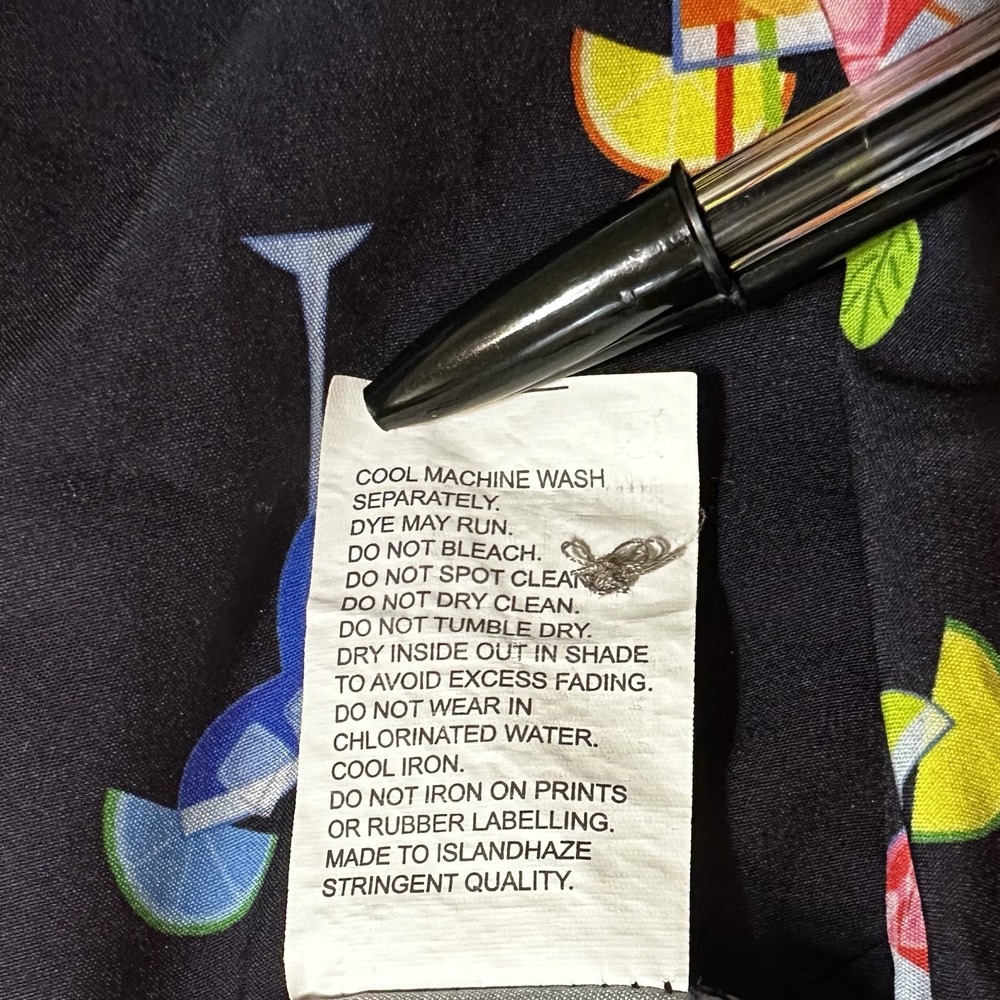 Island Haze Men's XXL Hawaiian Shirt Cocktail Hour Aloha Tropical - Picture 5 of 6